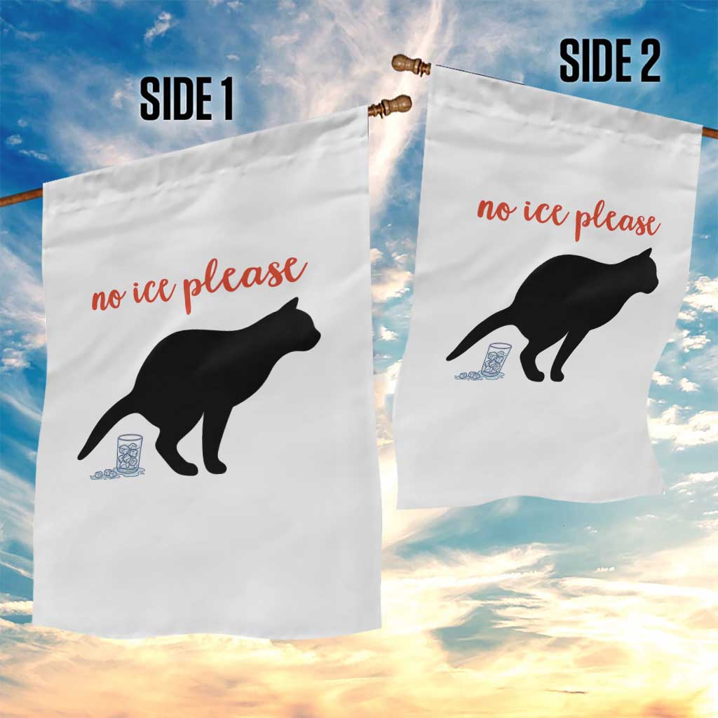 No Ice Please Garden Flag Funny Cat Abolish ICE Meme