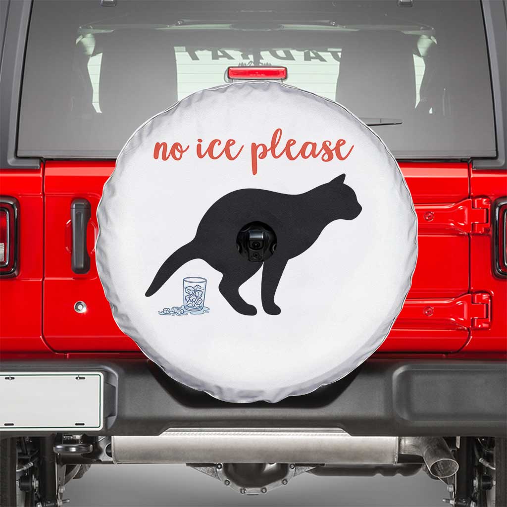 No Ice Please Spare Tire Cover Funny Cat Abolish ICE Meme