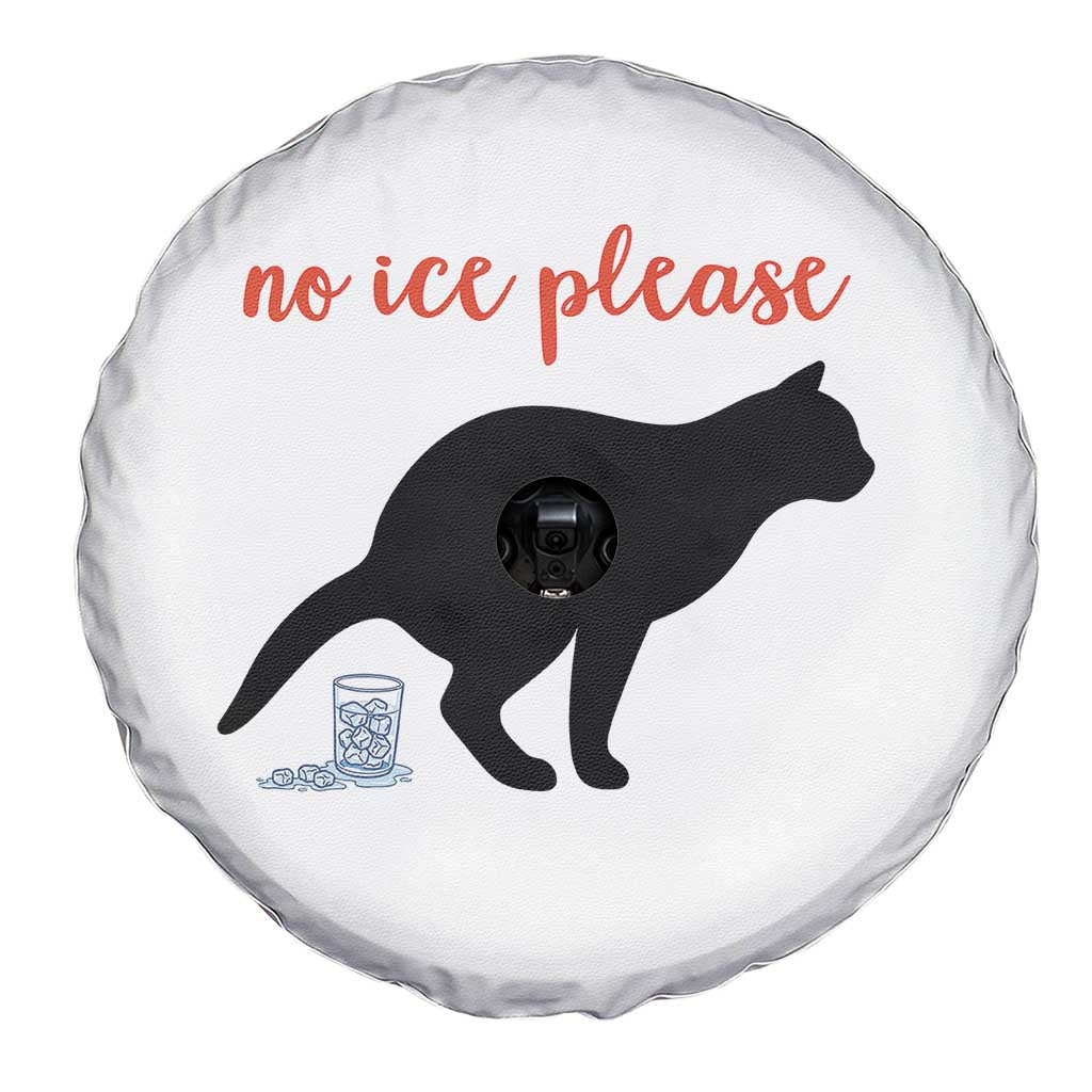 No Ice Please Spare Tire Cover Funny Cat Abolish ICE Meme