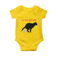 No Ice Please Baby Onesie Funny Cat Abolish ICE Meme