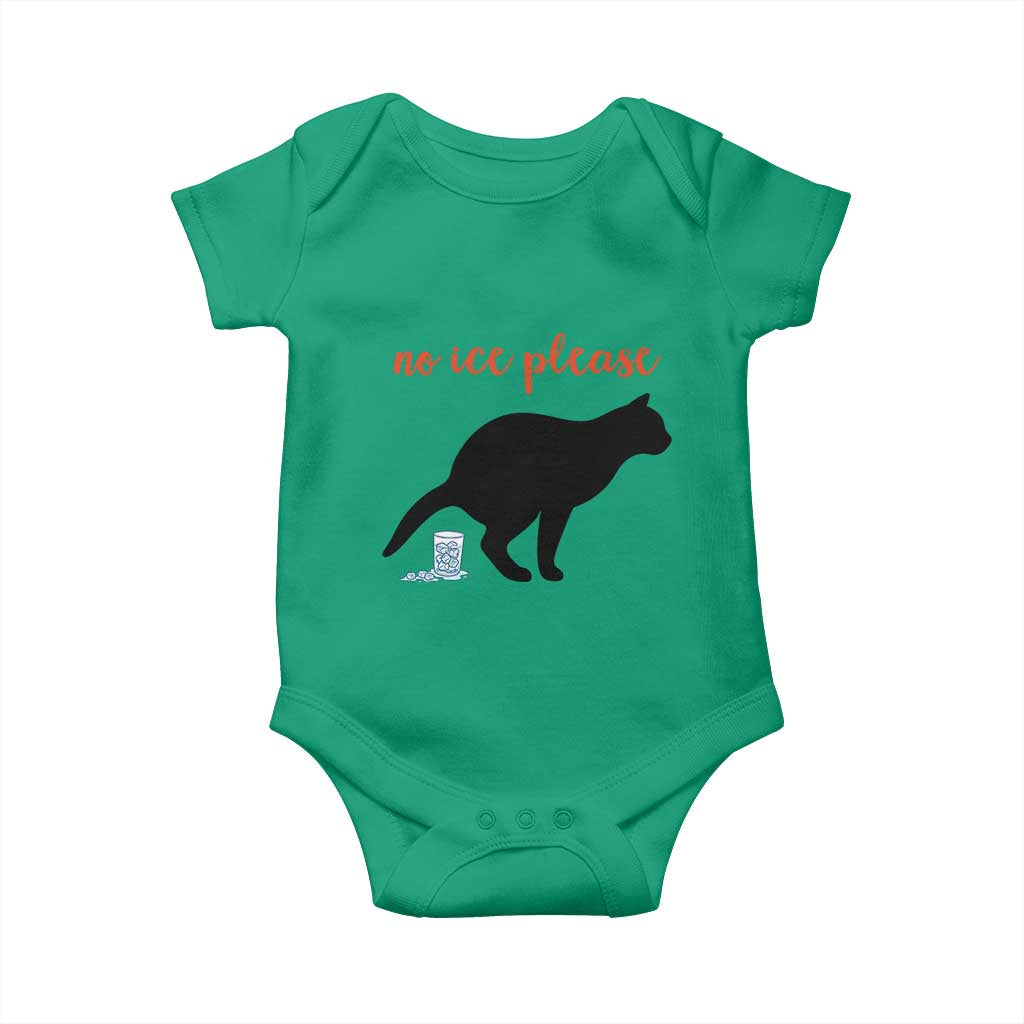 No Ice Please Baby Onesie Funny Cat Abolish ICE Meme