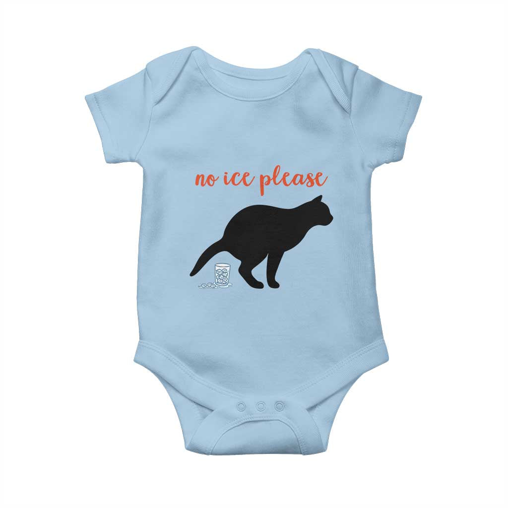 No Ice Please Baby Onesie Funny Cat Abolish ICE Meme