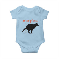 No Ice Please Baby Onesie Funny Cat Abolish ICE Meme