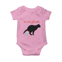 No Ice Please Baby Onesie Funny Cat Abolish ICE Meme