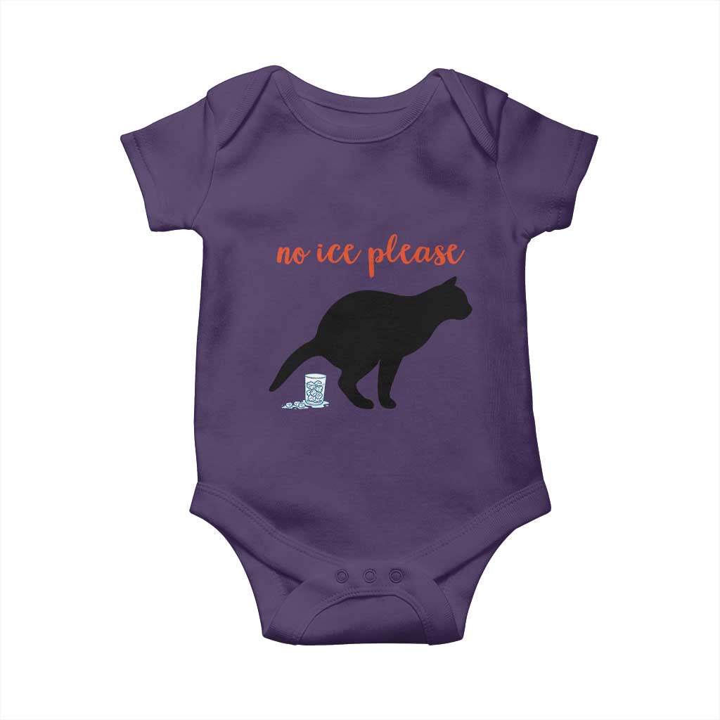 No Ice Please Baby Onesie Funny Cat Abolish ICE Meme