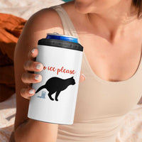 No Ice Please 4 in 1 Can Cooler Tumbler Funny Cat Abolish ICE Meme