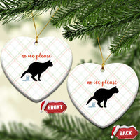 No Ice Please Ceramic Ornament Funny Cat Abolish ICE Meme