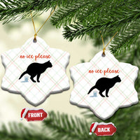 No Ice Please Ceramic Ornament Funny Cat Abolish ICE Meme