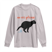 No Ice Please Long Sleeve Shirt Funny Cat Abolish ICE Meme