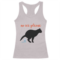 No Ice Please Racerback Tank Top Funny Cat Abolish ICE Meme