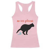 No Ice Please Racerback Tank Top Funny Cat Abolish ICE Meme