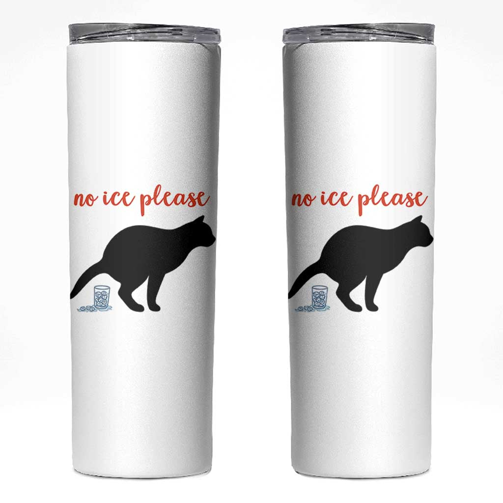No Ice Please Skinny Tumbler Funny Cat Abolish ICE Meme