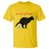 No Ice Please T Shirt Funny Cat Abolish ICE Meme
