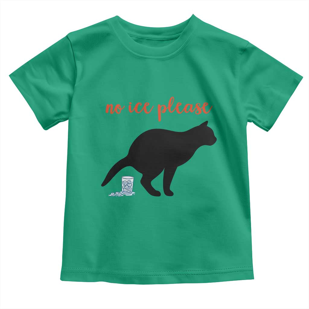 No Ice Please Toddler T Shirt Funny Cat Abolish ICE Meme