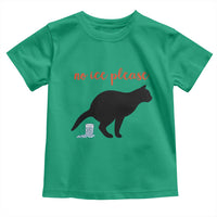 No Ice Please Toddler T Shirt Funny Cat Abolish ICE Meme