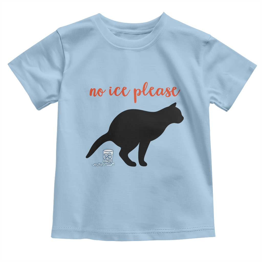 No Ice Please Toddler T Shirt Funny Cat Abolish ICE Meme