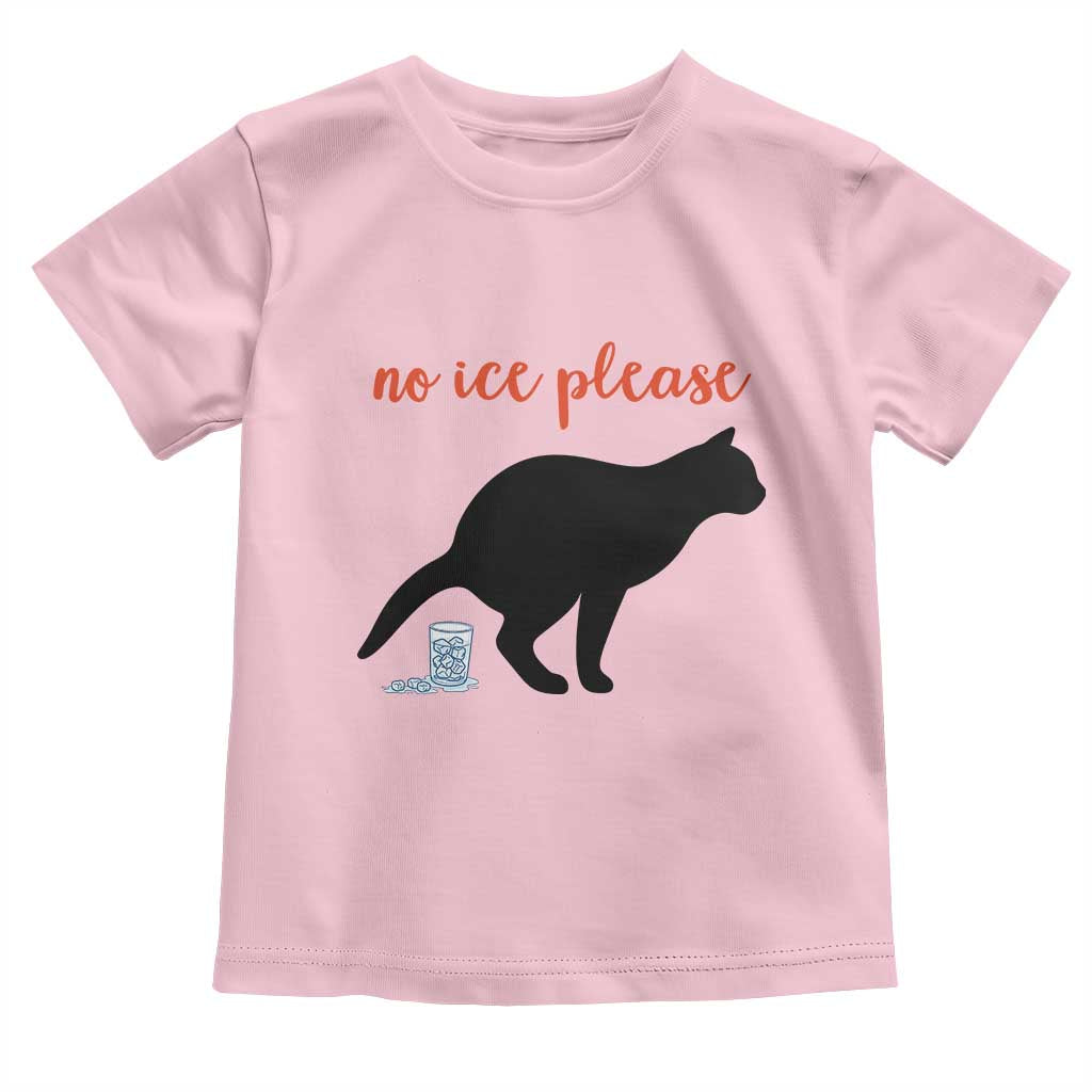 No Ice Please Toddler T Shirt Funny Cat Abolish ICE Meme