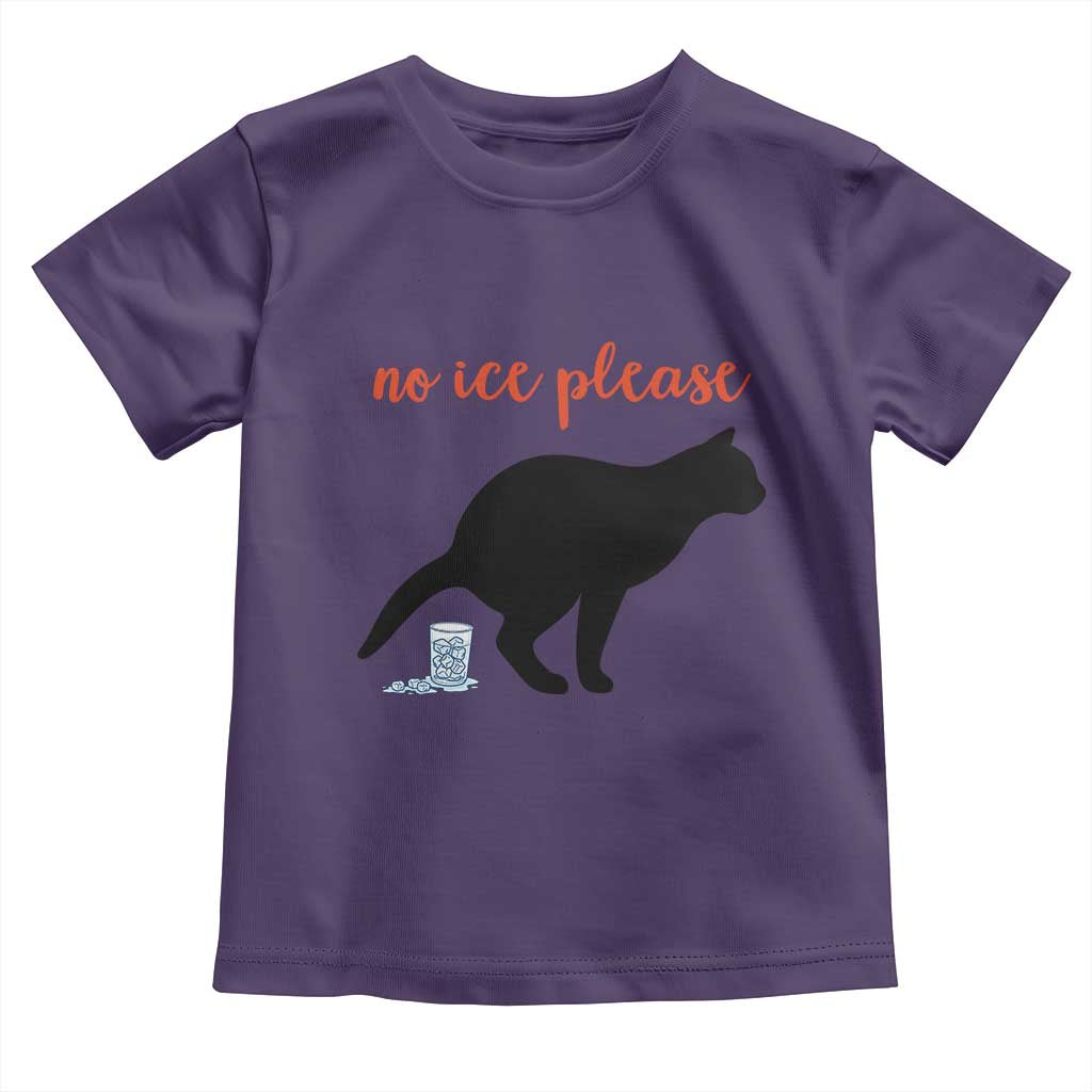 No Ice Please Toddler T Shirt Funny Cat Abolish ICE Meme