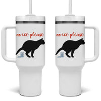 No Ice Please Tumbler With Handle Funny Cat Abolish ICE Meme