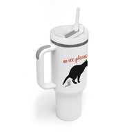 No Ice Please Tumbler With Handle Funny Cat Abolish ICE Meme