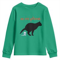 No Ice Please Youth Sweatshirt Funny Cat Abolish ICE Meme