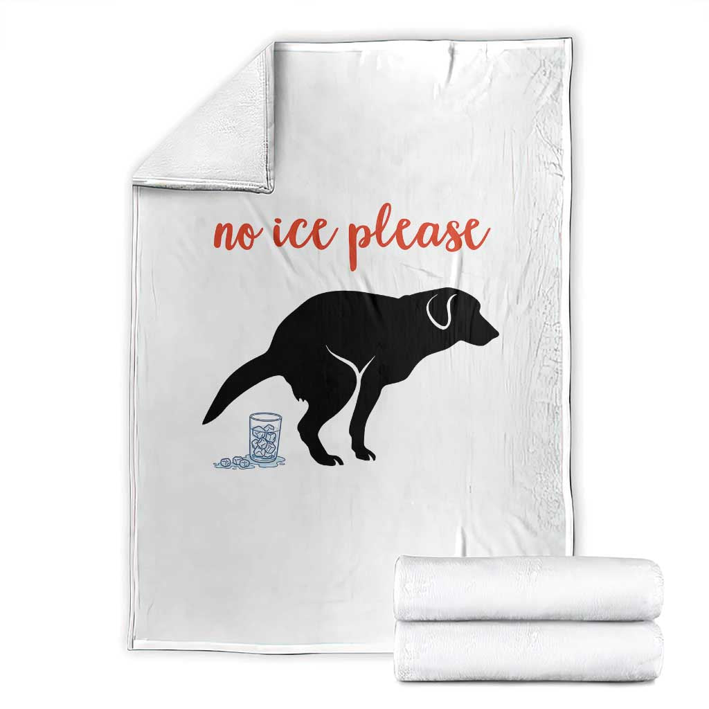 No Ice Please Throw Blanket Funny Dog Anti ICE Meme