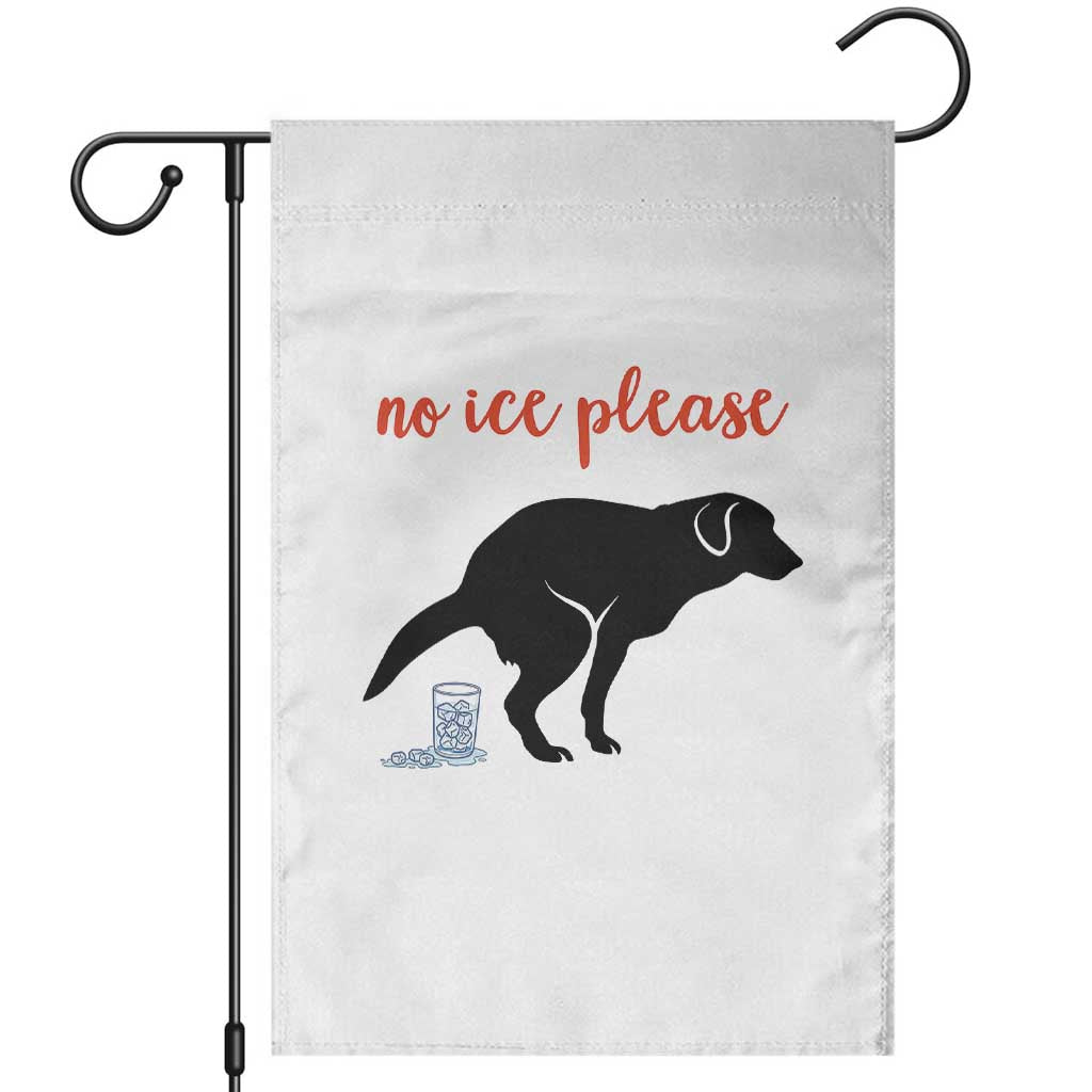 No Ice Please Garden Flag Funny Dog Anti ICE Meme