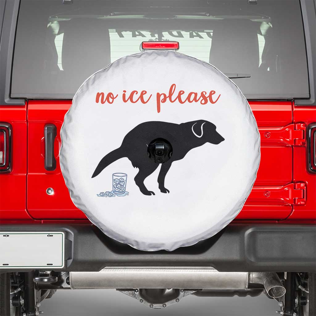 No Ice Please Spare Tire Cover Funny Dog Anti ICE Meme
