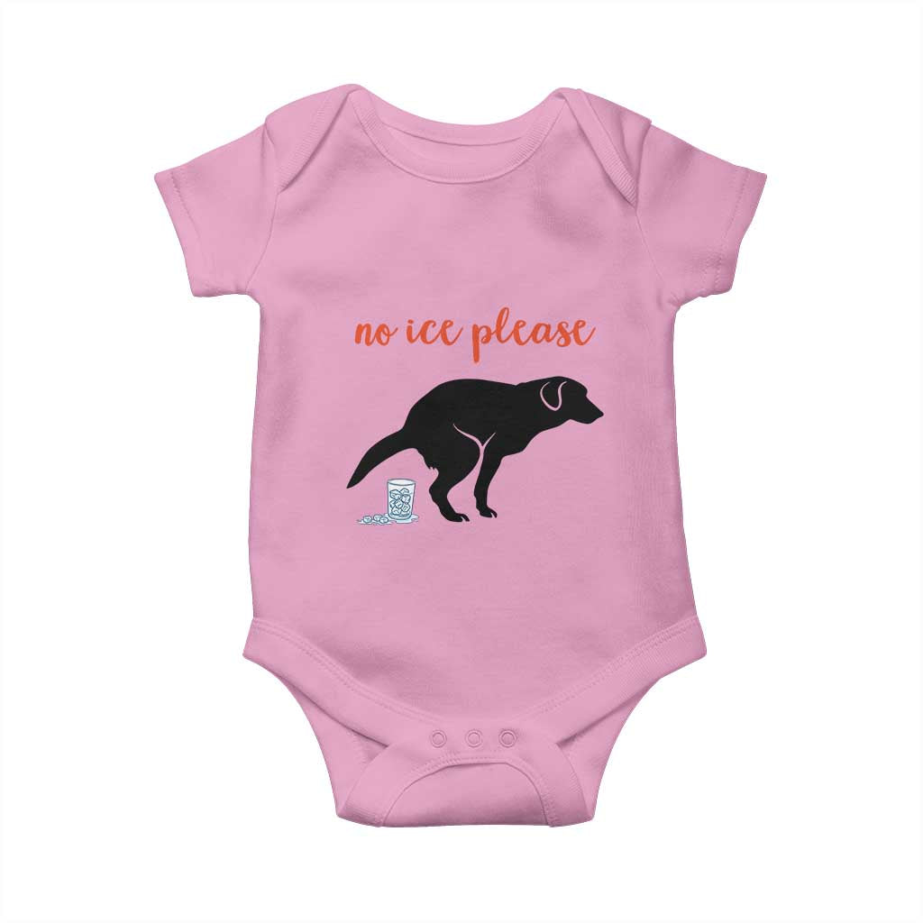 No Ice Please Baby Onesie Funny Dog Anti ICE Meme