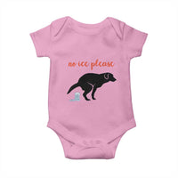 No Ice Please Baby Onesie Funny Dog Anti ICE Meme