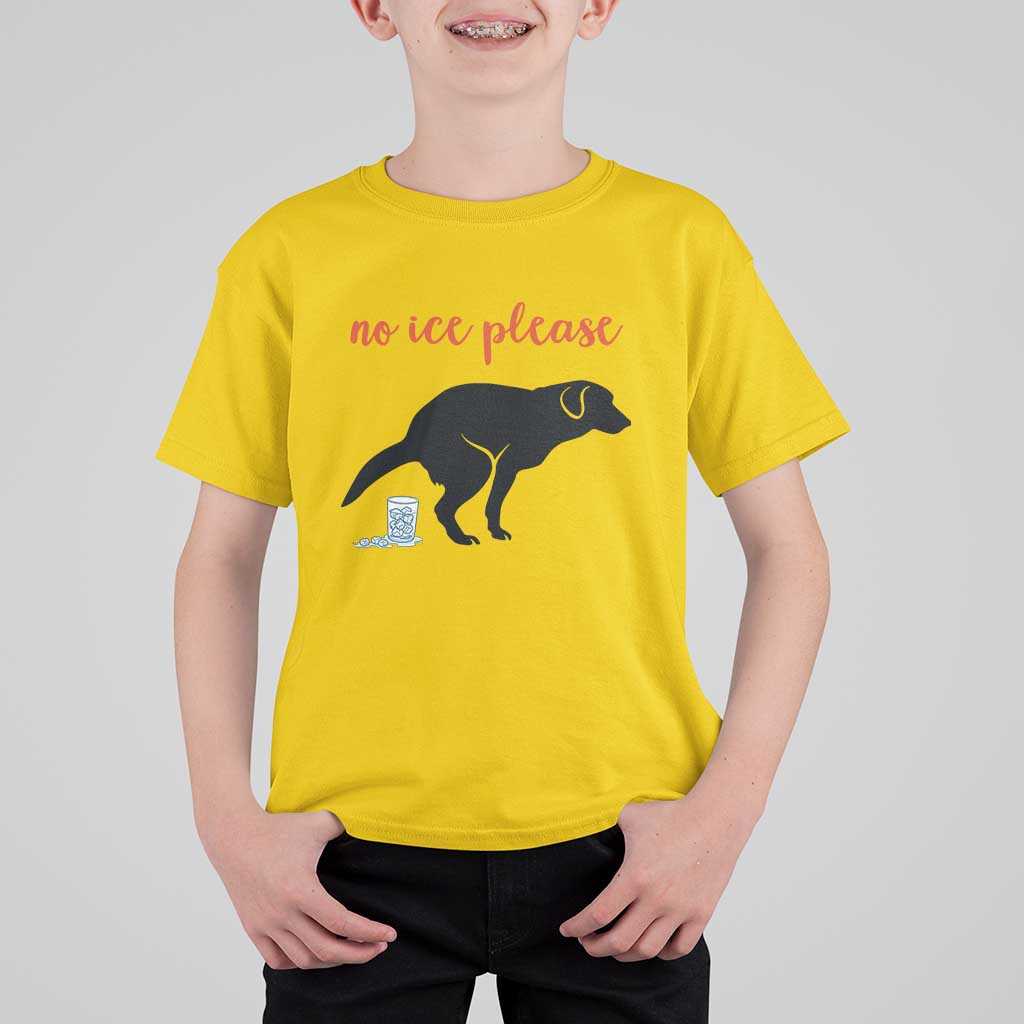 No Ice Please T Shirt For Kid Funny Dog Anti ICE Meme