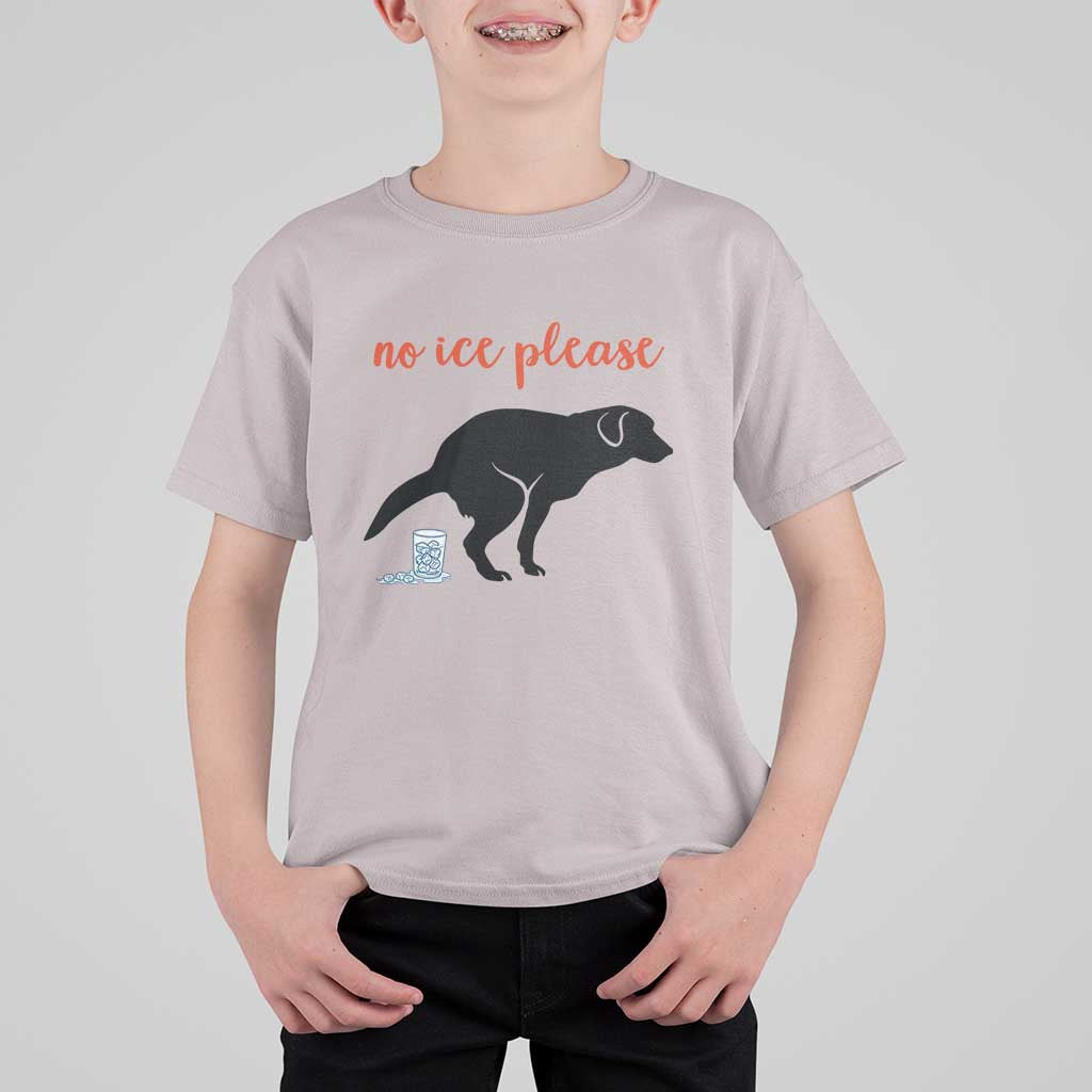 No Ice Please T Shirt For Kid Funny Dog Anti ICE Meme