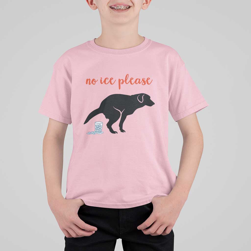 No Ice Please T Shirt For Kid Funny Dog Anti ICE Meme