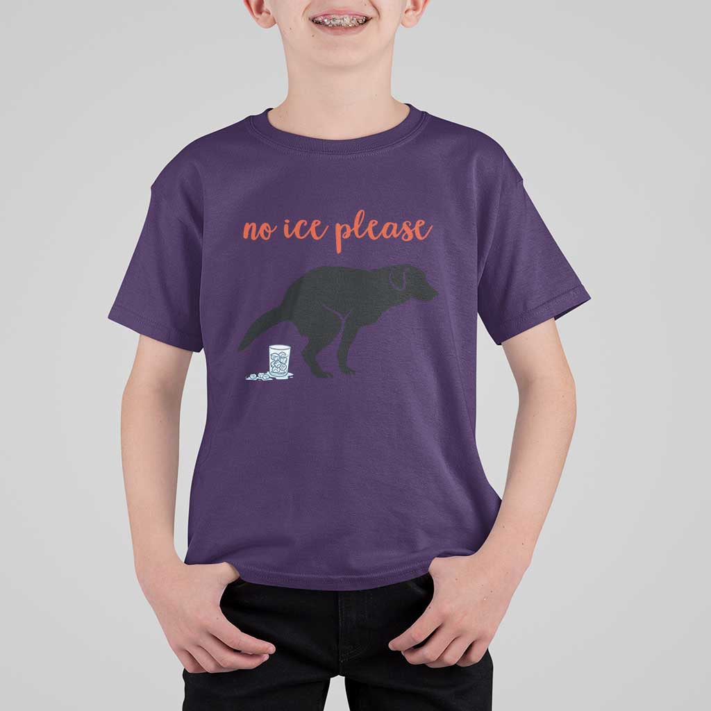 No Ice Please T Shirt For Kid Funny Dog Anti ICE Meme