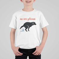 No Ice Please T Shirt For Kid Funny Dog Anti ICE Meme
