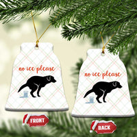 No Ice Please Ceramic Ornament Funny Dog Anti ICE Meme