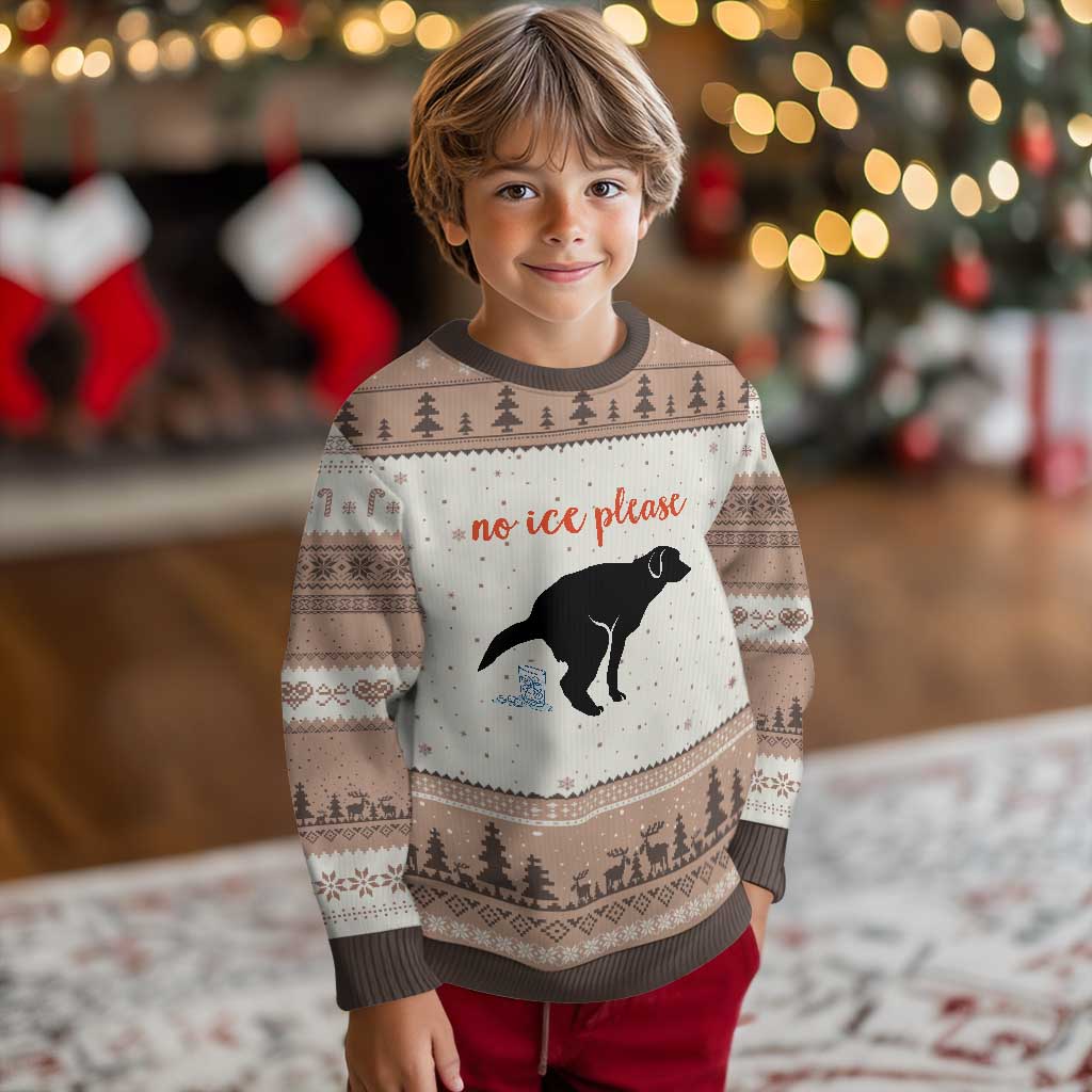 No Ice Please Ugly Christmas Sweater Funny Dog Anti ICE Meme