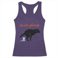 No Ice Please Racerback Tank Top Funny Dog Anti ICE Meme
