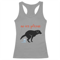 No Ice Please Racerback Tank Top Funny Dog Anti ICE Meme