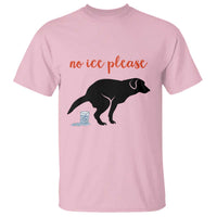 No Ice Please T Shirt Funny Dog Anti ICE Meme