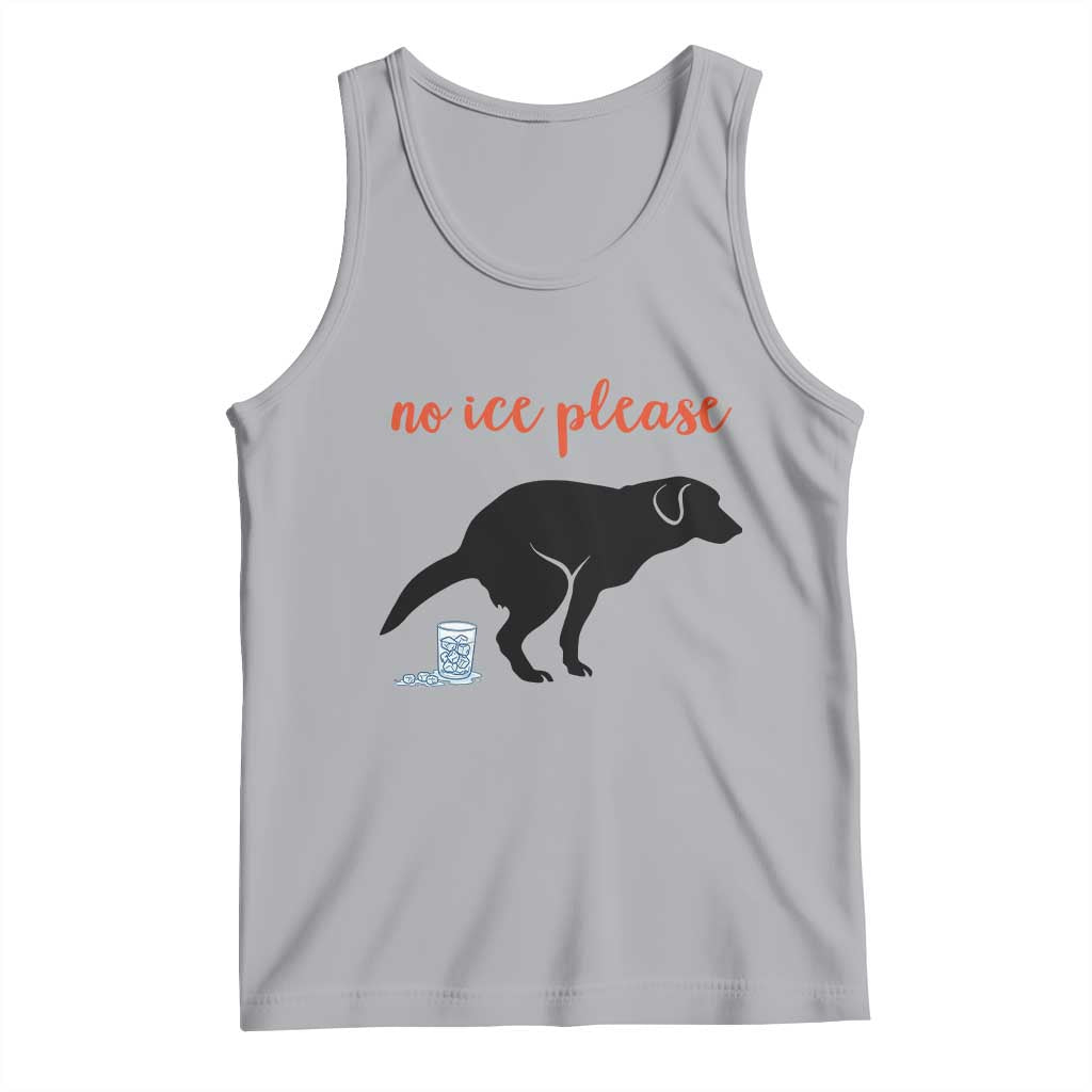 No Ice Please Tank Top Funny Dog Anti ICE Meme