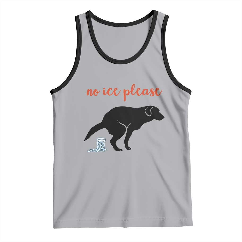 No Ice Please Tank Top Funny Dog Anti ICE Meme
