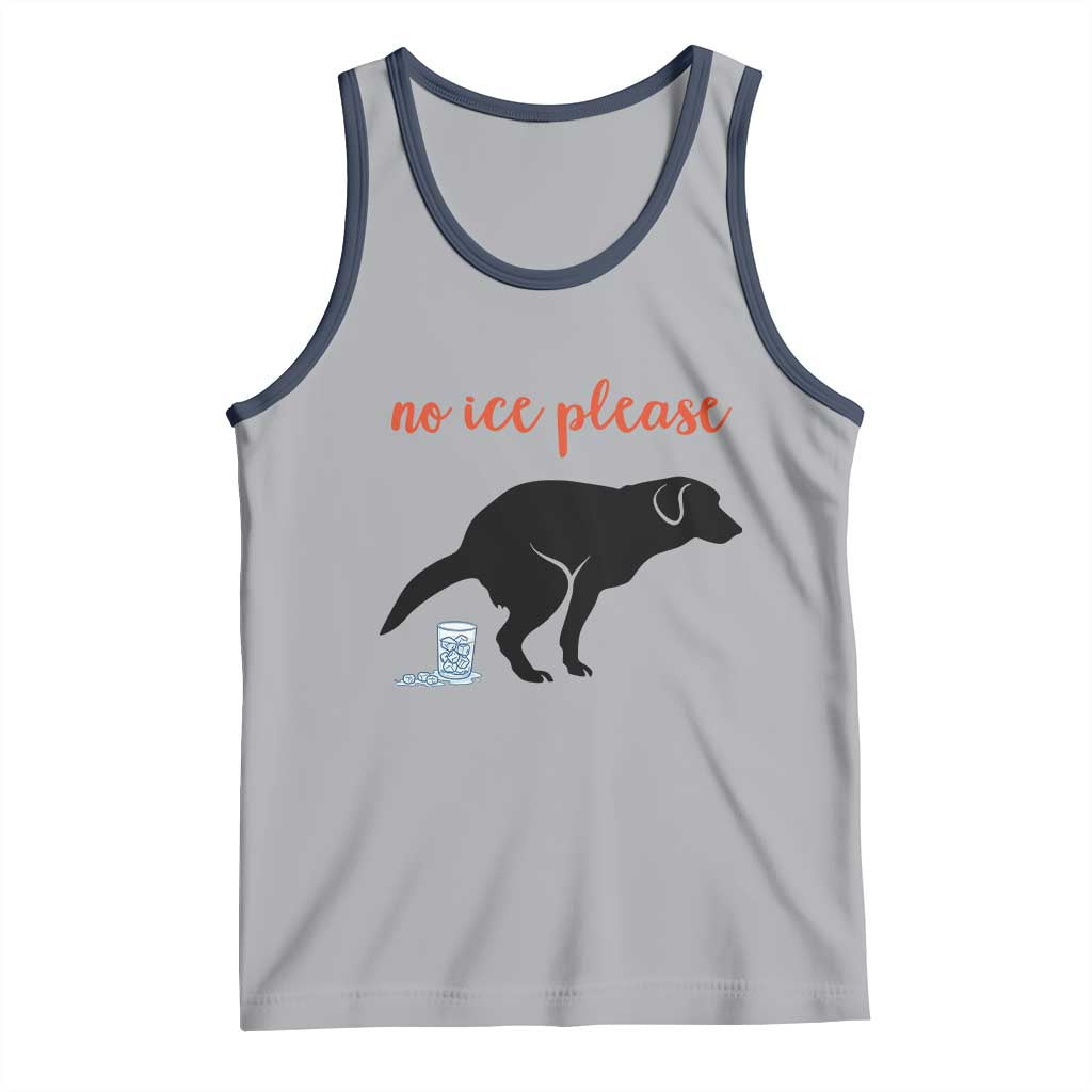 No Ice Please Tank Top Funny Dog Anti ICE Meme