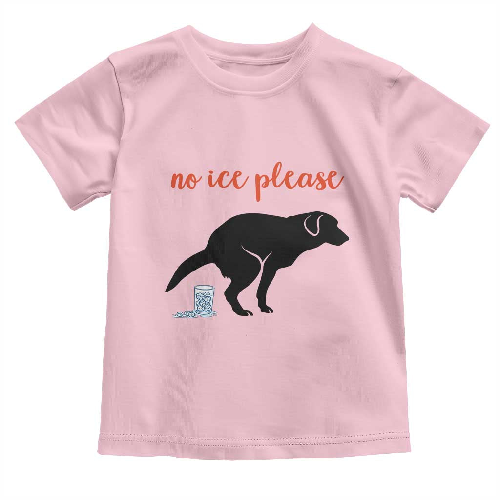 No Ice Please Toddler T Shirt Funny Dog Anti ICE Meme