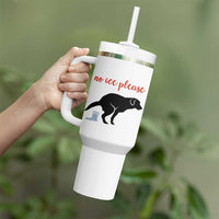 No Ice Please Tumbler With Handle Funny Dog Anti ICE Meme
