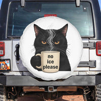 No Ice Please Spare Tire Cover Funny Black Cat Anti ICE Meme
