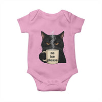 No Ice Please Baby Onesie Funny Black Cat Anti ICE Meme