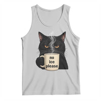 No Ice Please Tank Top Funny Black Cat Anti ICE Meme