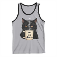 No Ice Please Tank Top Funny Black Cat Anti ICE Meme