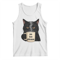 No Ice Please Tank Top Funny Black Cat Anti ICE Meme